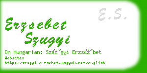 erzsebet szugyi business card